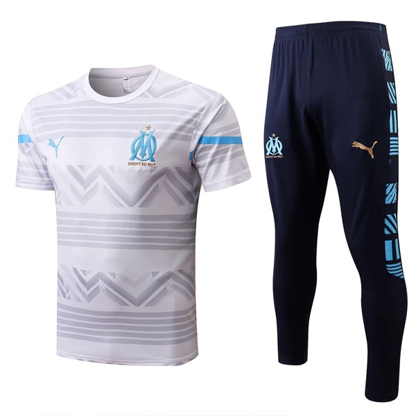 Camiseta Marsella Conjunto Completo 2022/23 Blanco